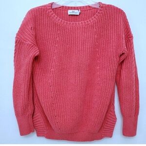 Vineyard Vines Pink Crew Neck Sweater with Relaxed Fit